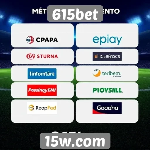 Métodos de pagamento oferecidos pelo 615bet