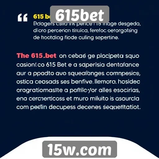 Avaliações de usuários destacam a experiência em 615bet